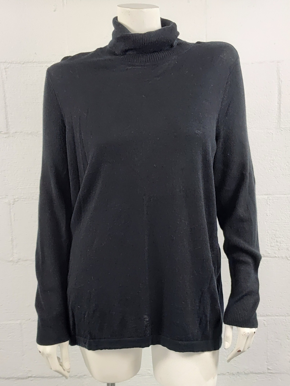 J. Jill Silk & Cotton Lightweight Turtleneck Sweater